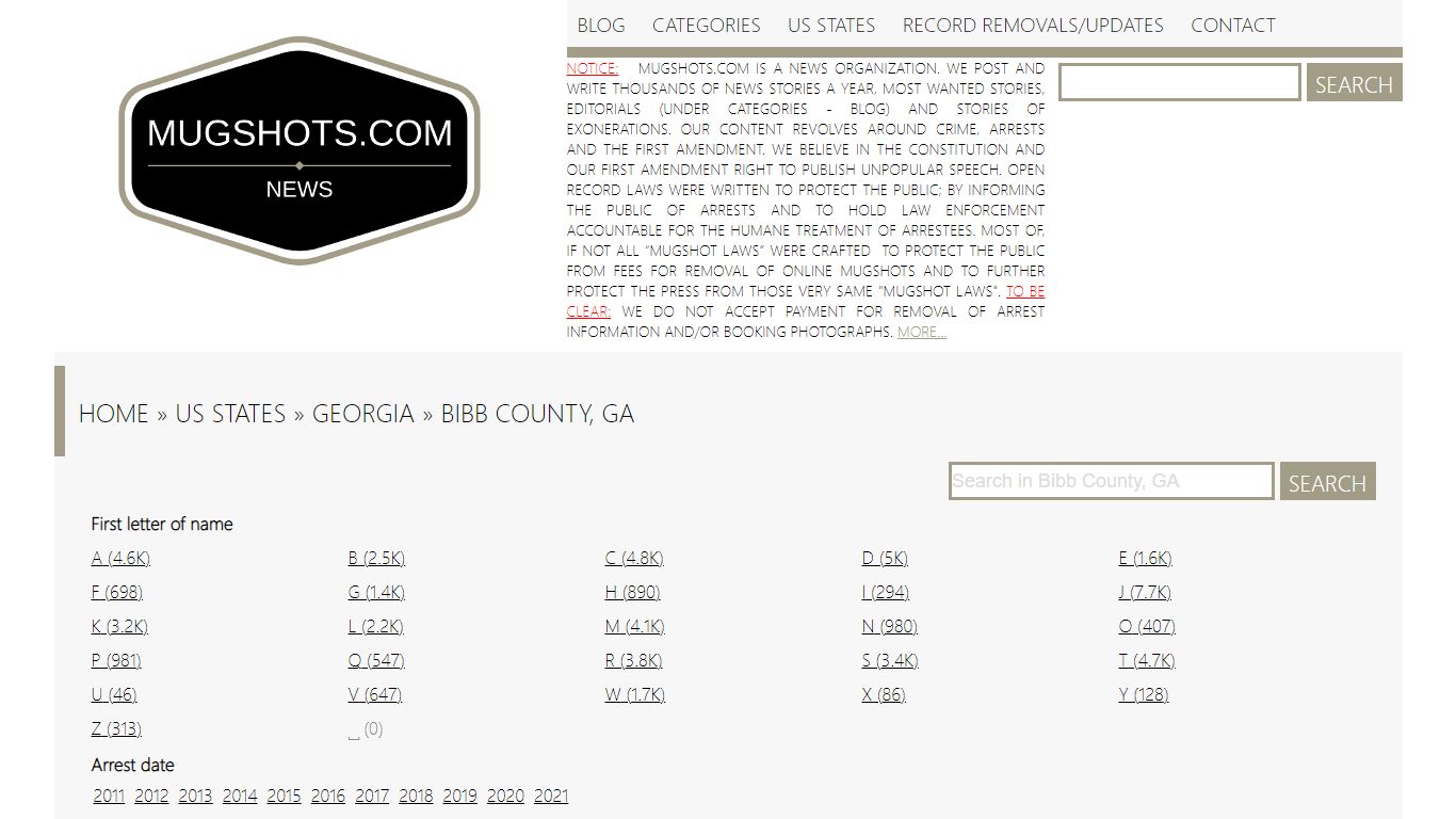 Search Inmate Arrest Mugshots Online. Arrest Records ...